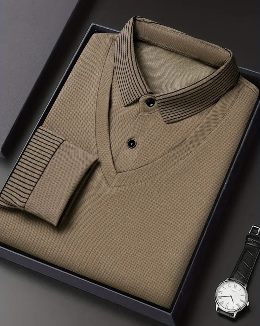 Men's Striped Fake Collar Two-Piece Shirt