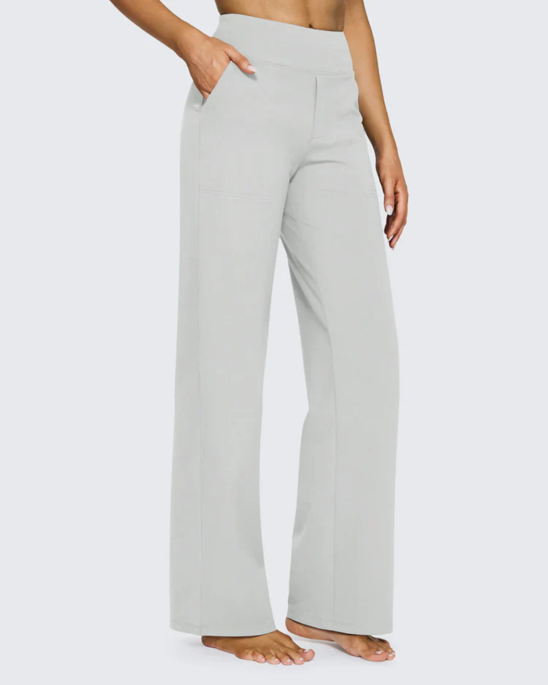 Women's High Waist Loose Fit Stretch Pants