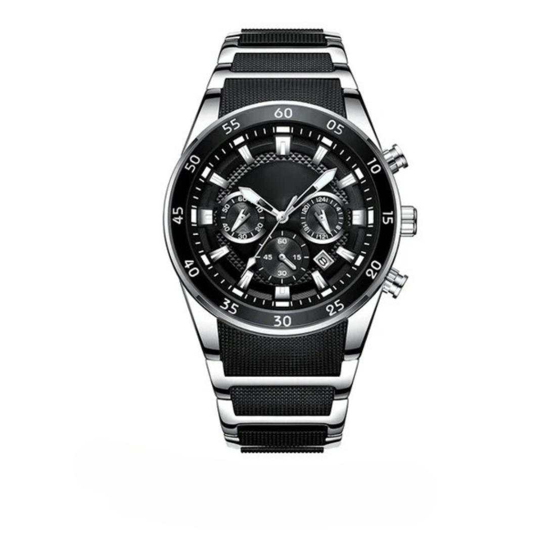 Multifunctional water-resistant quartz watch for men
