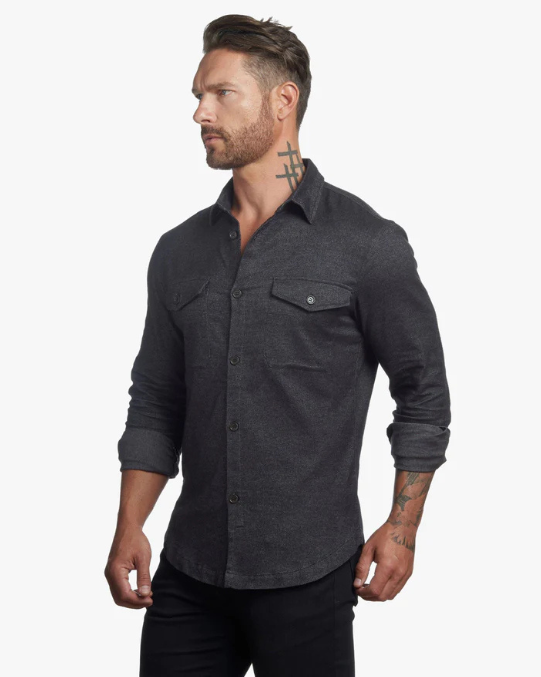 Men's Slim Fit Button-Down Shirt