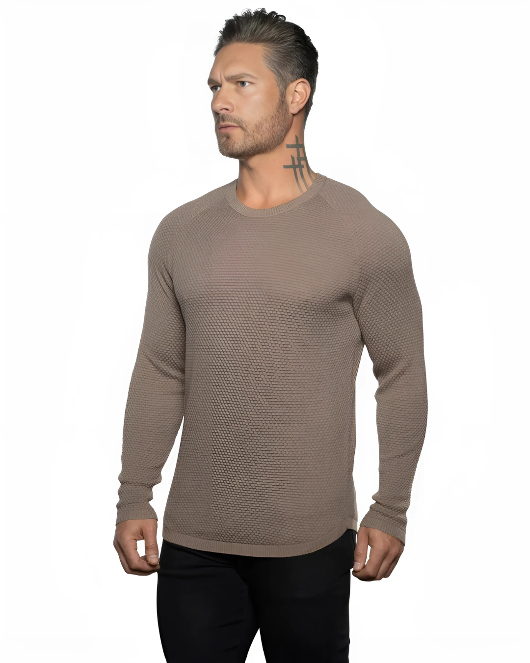 Elegant Long-Sleeved Sweater for Men