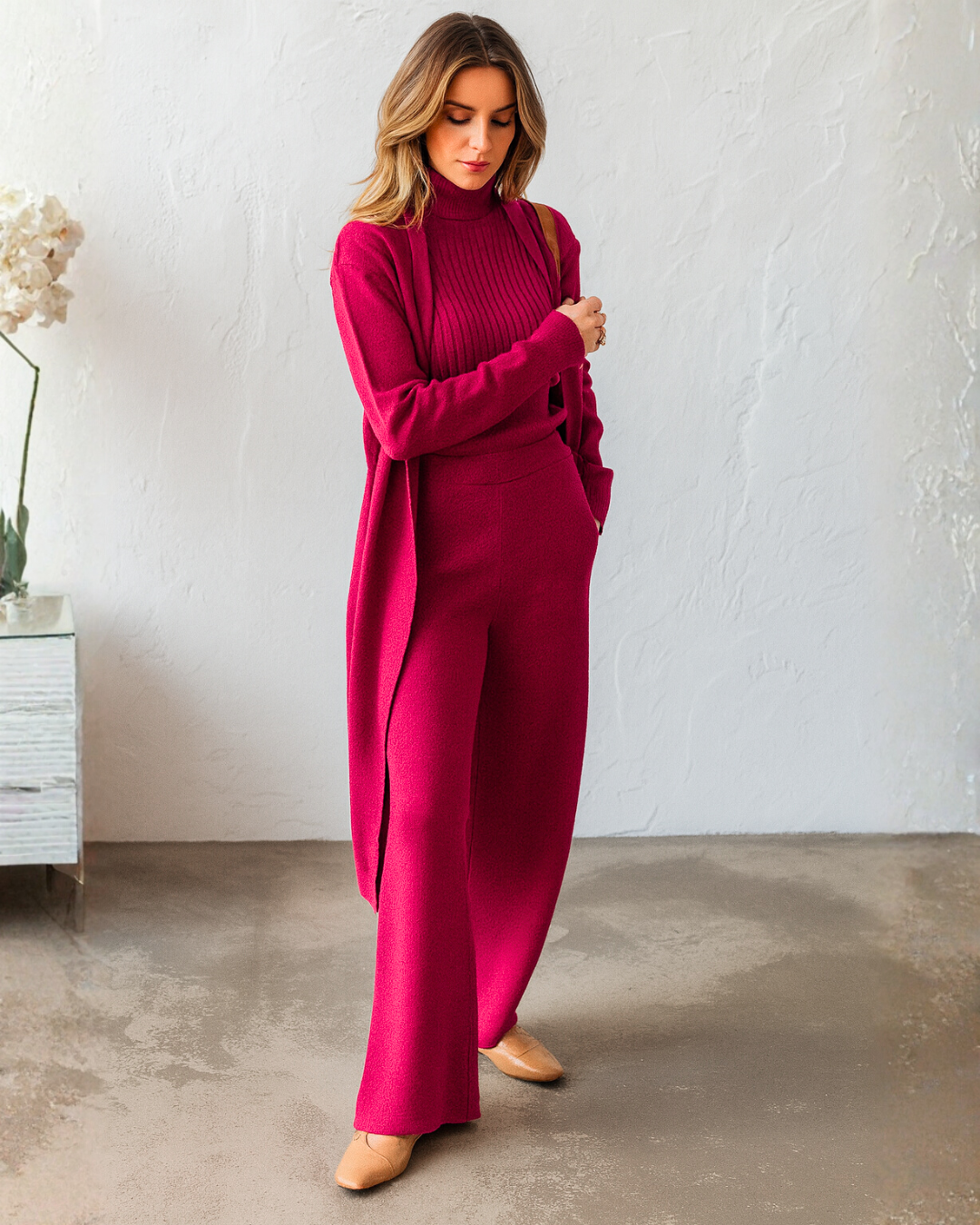 Elegant Three-Piece Set Versatility with Style for Women