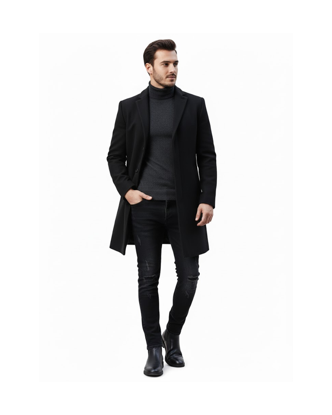 Classic Lapel Coat for Men