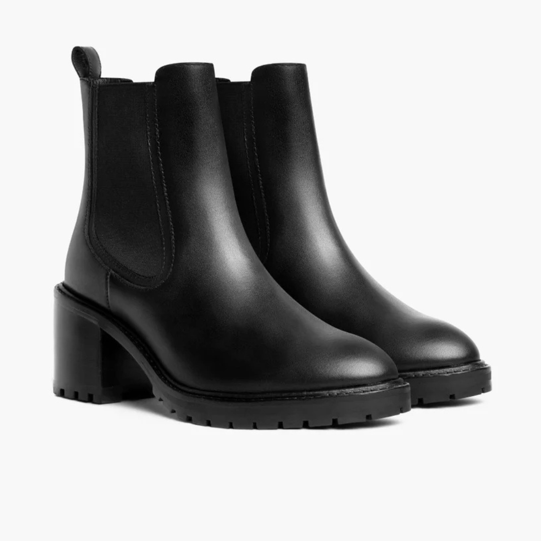 Women's Leather Boots with Heels