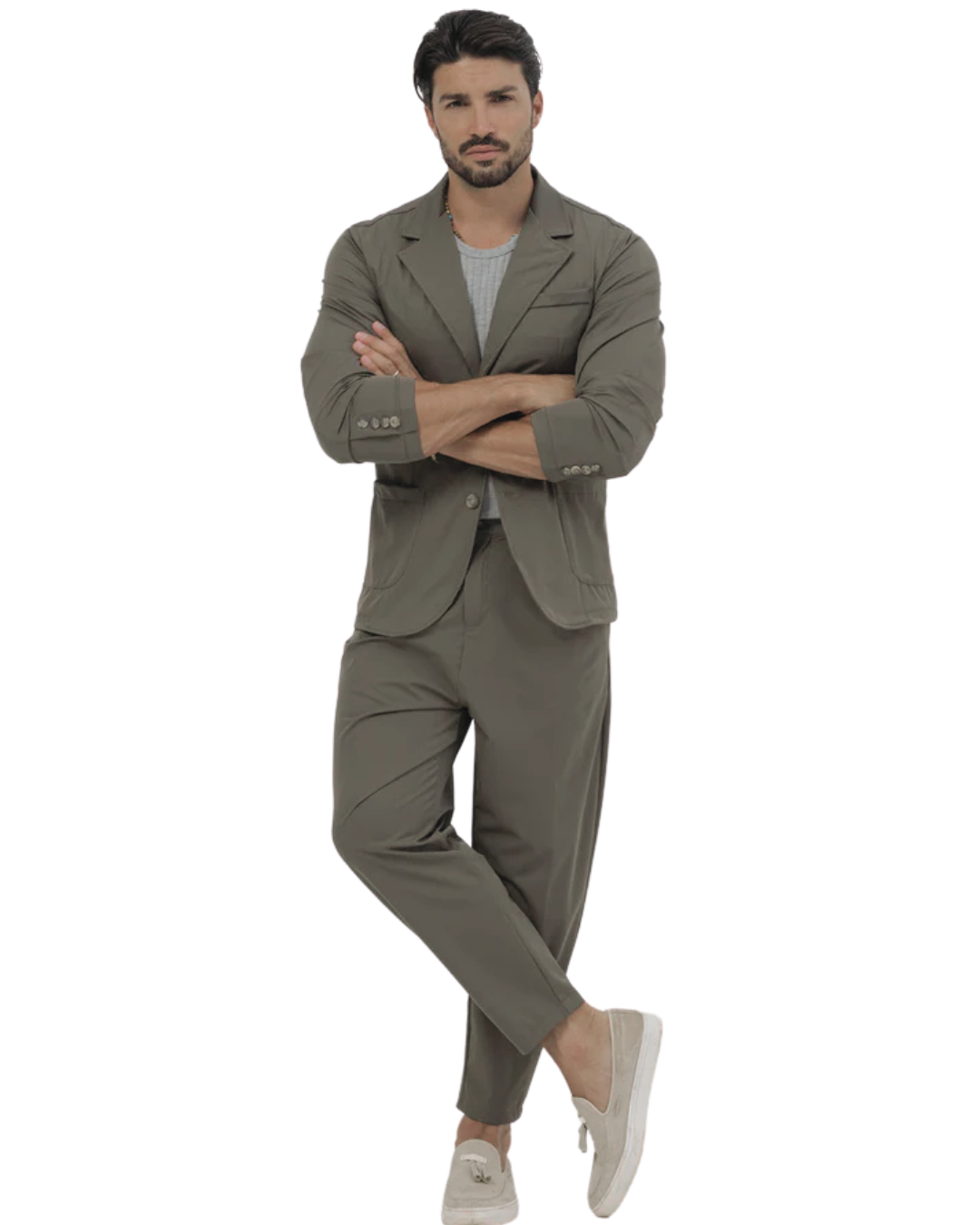 Men's Casual Style Jacket and Pants Set