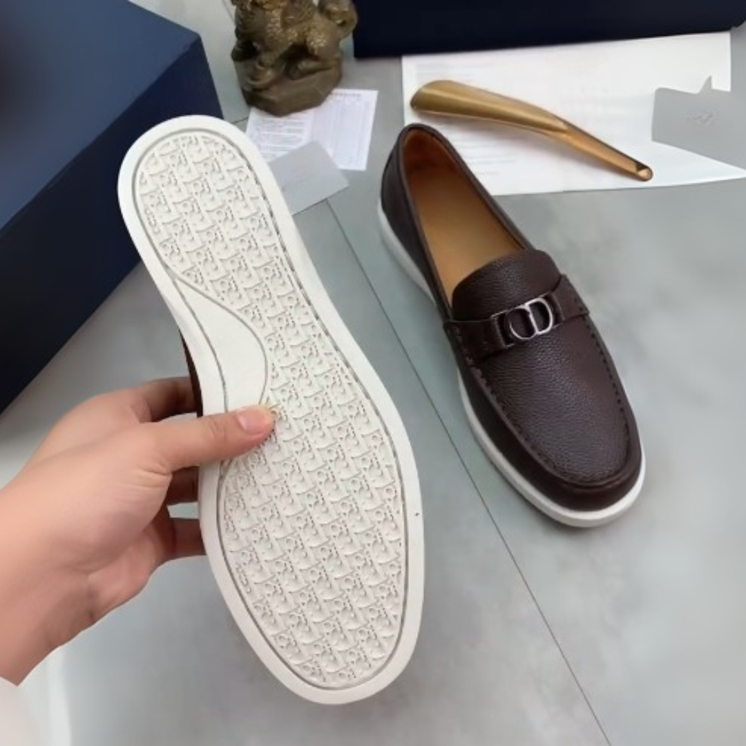 Leather Loafers with Ergonomic Soles for Men