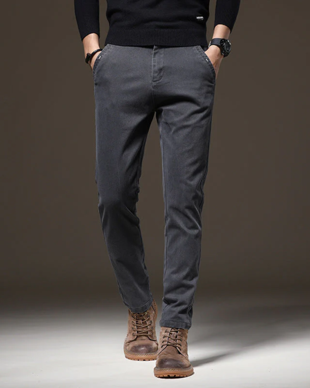 Straight and Slim Fit Trousers for Men