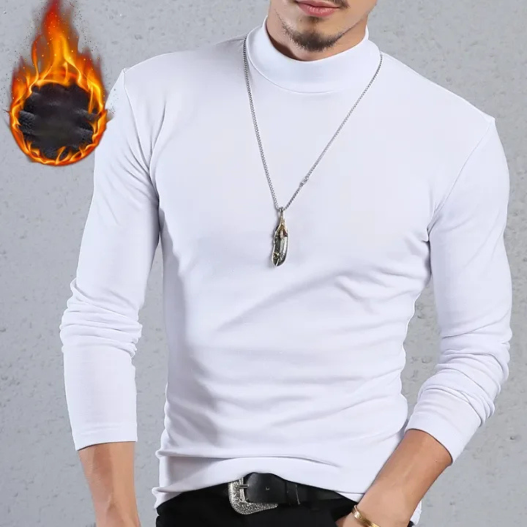 Men's Stretch Cotton Thermal Sweater