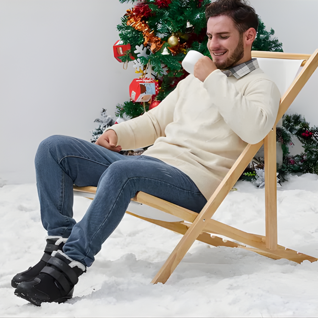 Wide-Fitting High-Top Winter Boots for Men