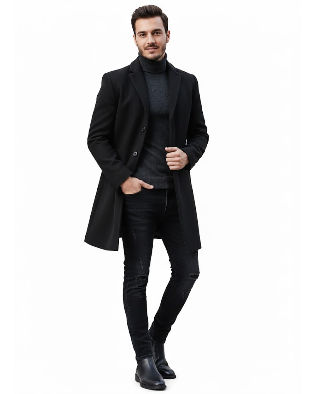 Classic Lapel Coat for Men