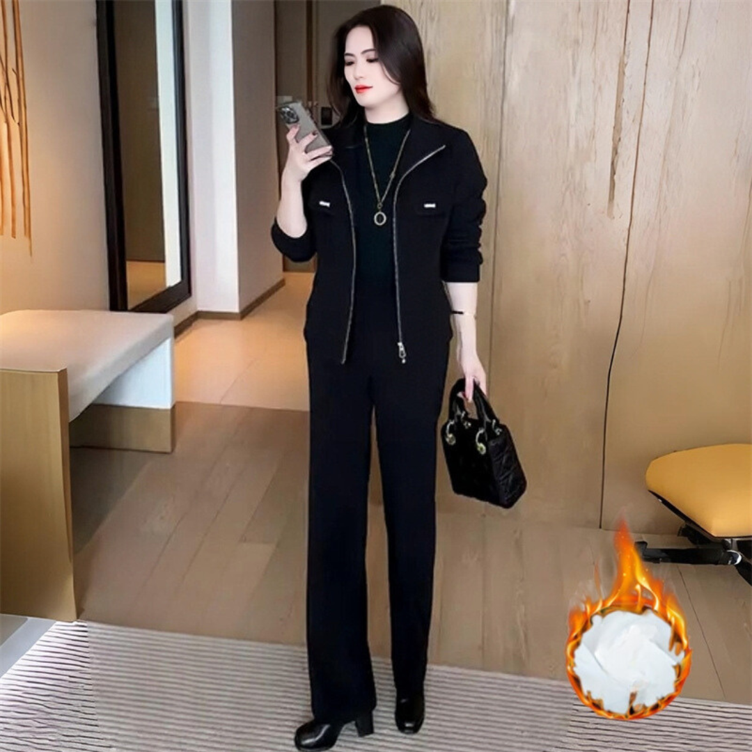 Women's 2-Piece Coat Jacket and Pants Set