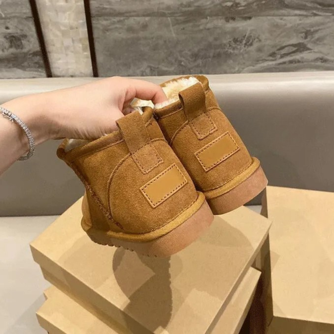 Sheepskin Ankle Boots with Soft Lining