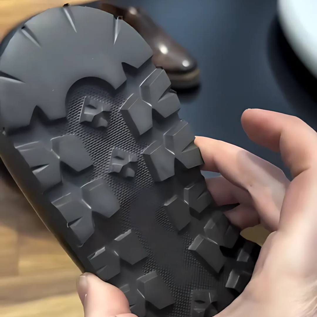 Men's leather loafers with ergonomic soles