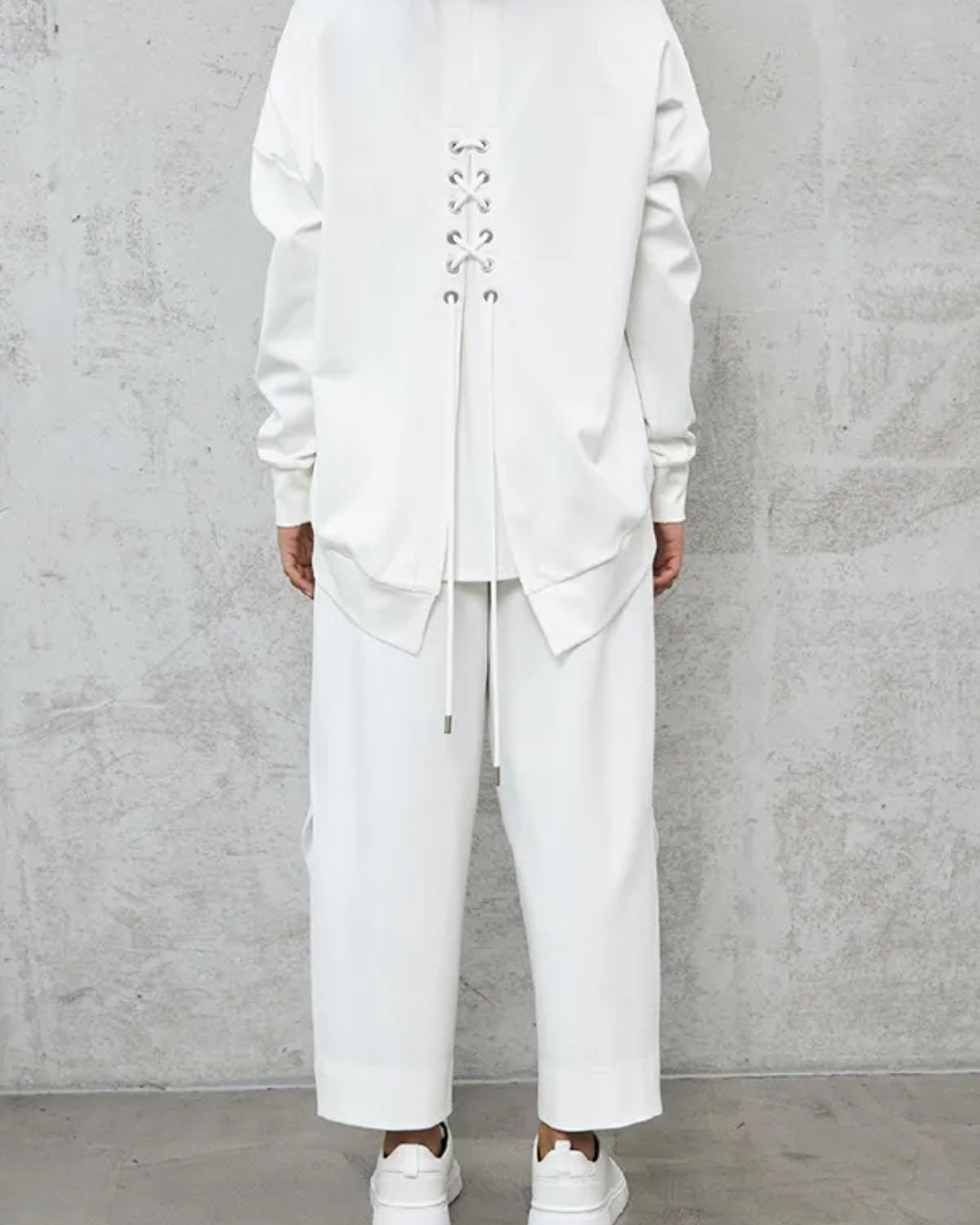 Casual Two Piece Set with Round Neck and Long Sleeves