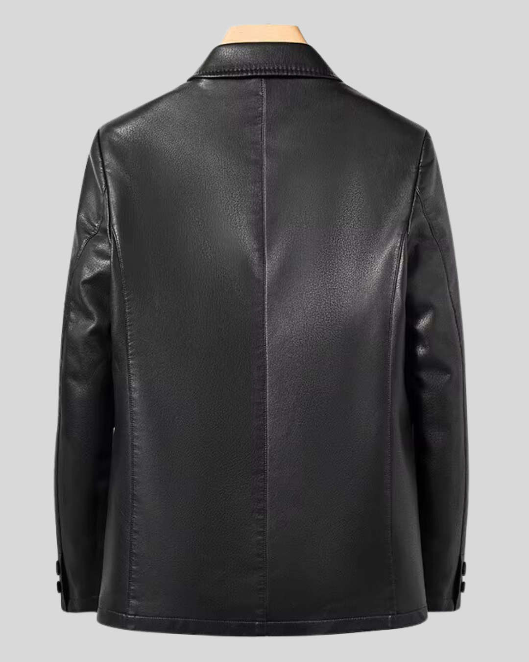High-quality elegant leather jacket for men