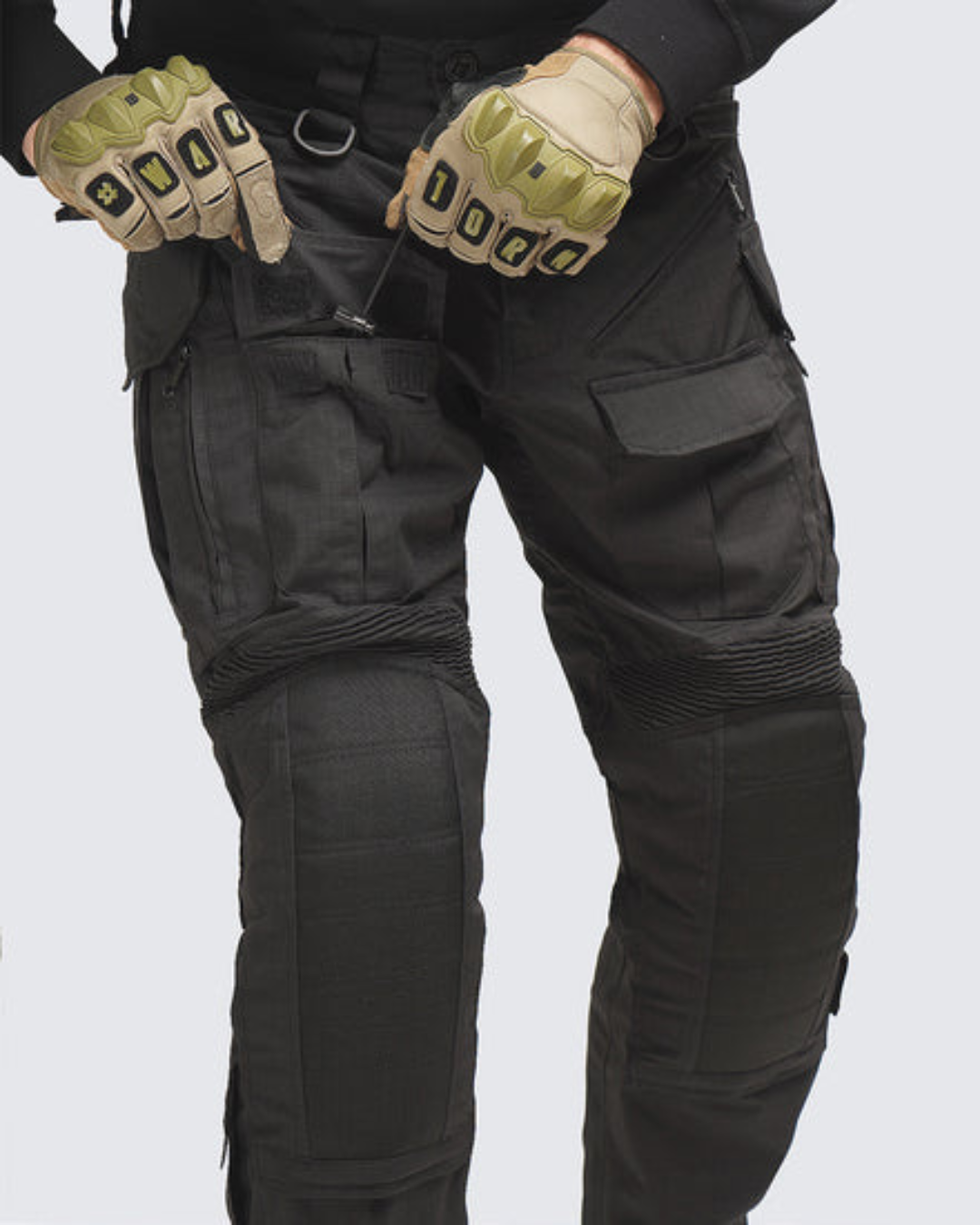 Tactical Pants with Reinforced Knee Pads and Flexible Fit