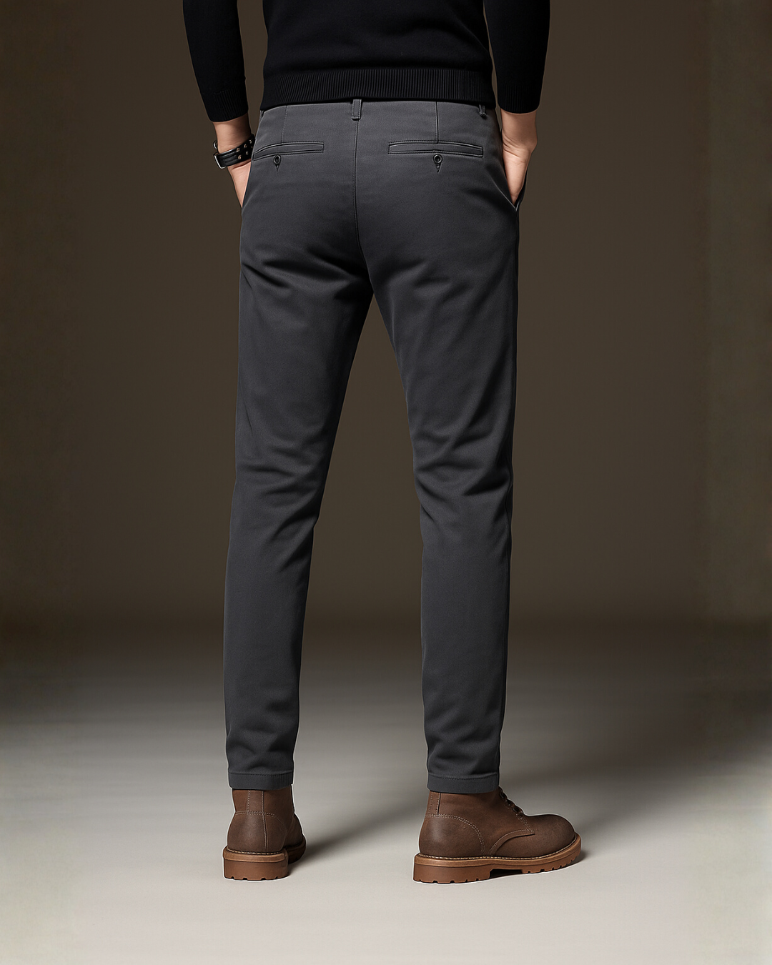 Straight and Slim Fit Trousers for Men