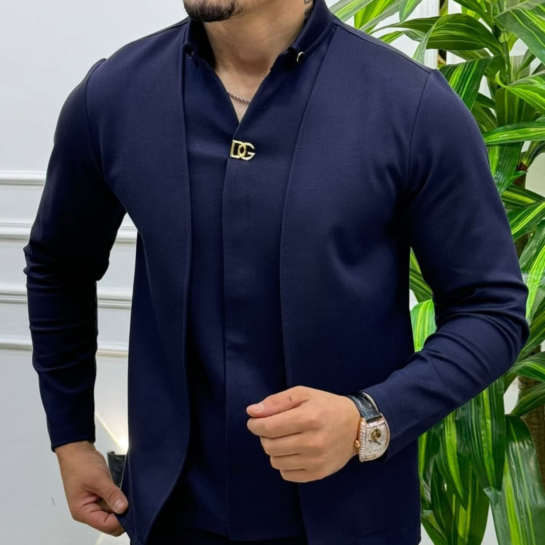 Modern Two-Piece Men's Jacket
