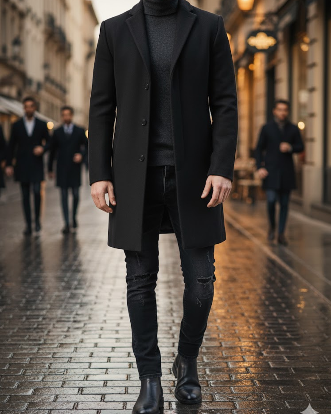 Classic Lapel Coat for Men