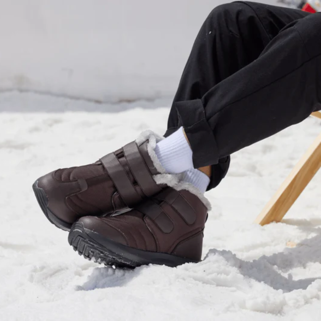 Wide-Fitting High-Top Winter Boots for Men