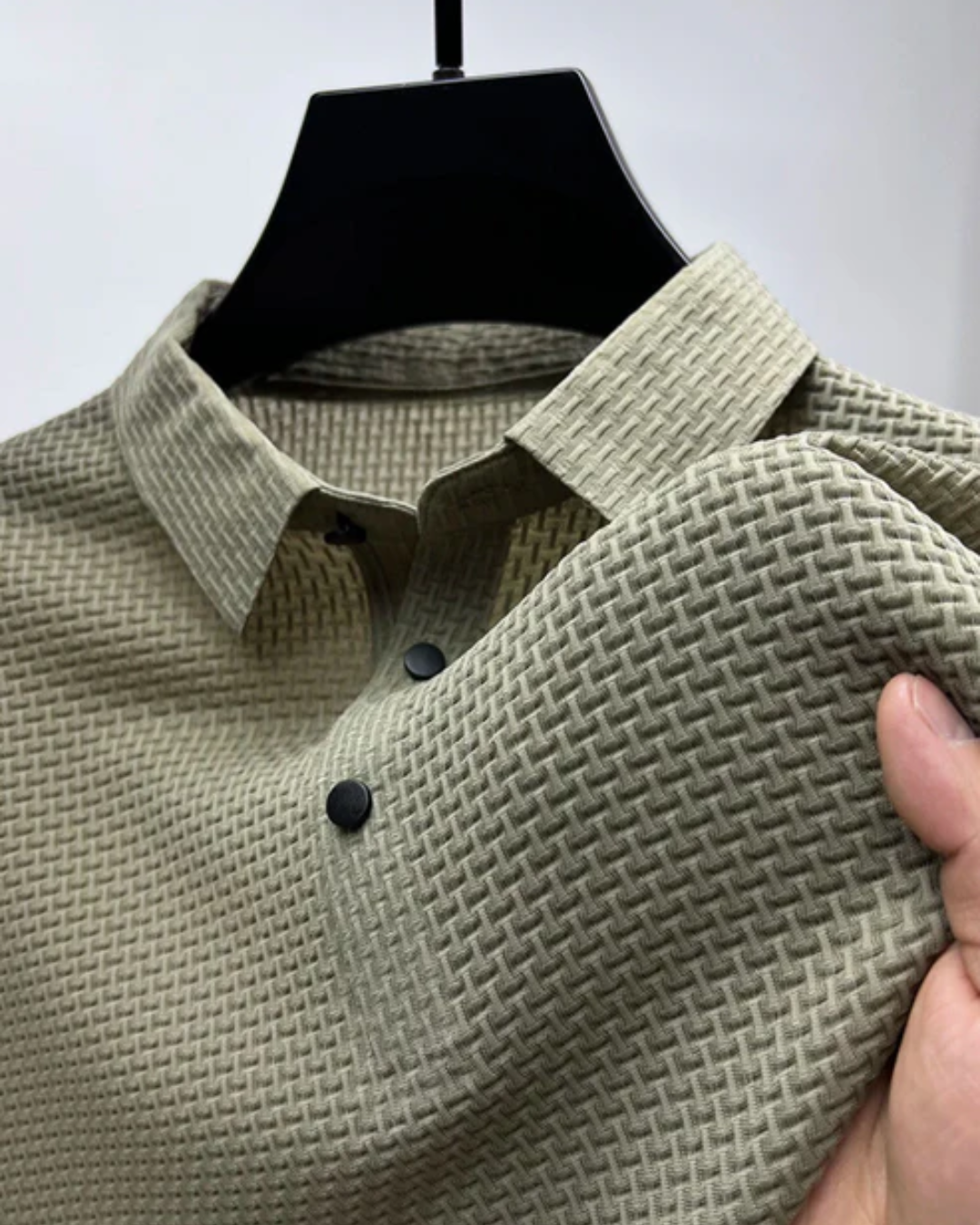High-Quality Textured Polo Shirt for Men