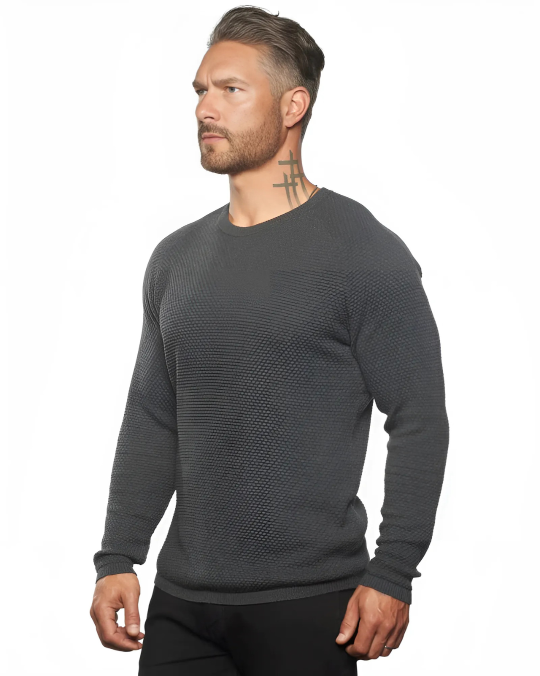 Elegant Long-Sleeved Sweater for Men