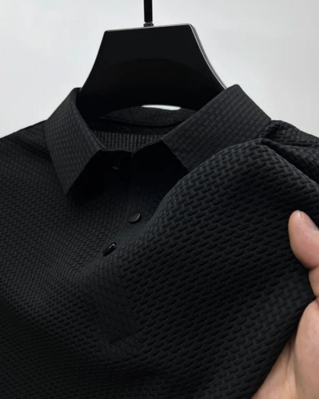 High-Quality Textured Polo Shirt for Men