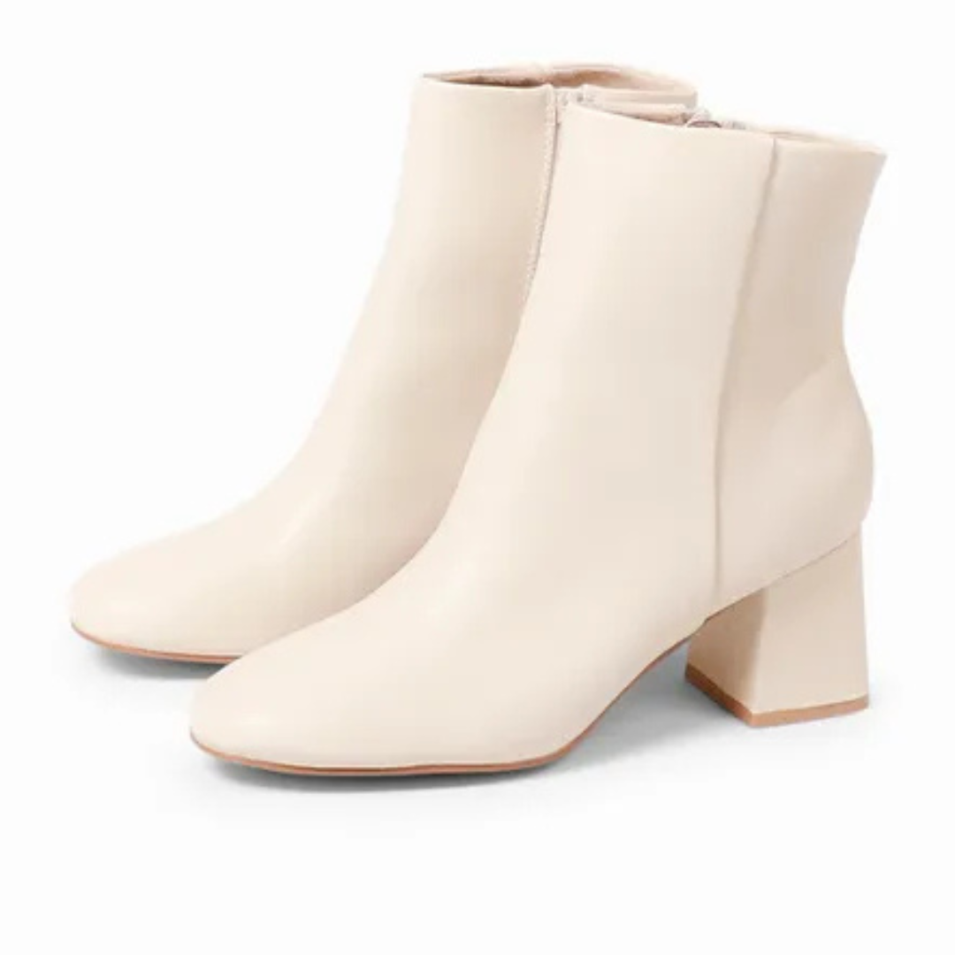 Women's ankle boots with an elegant finish and high heels