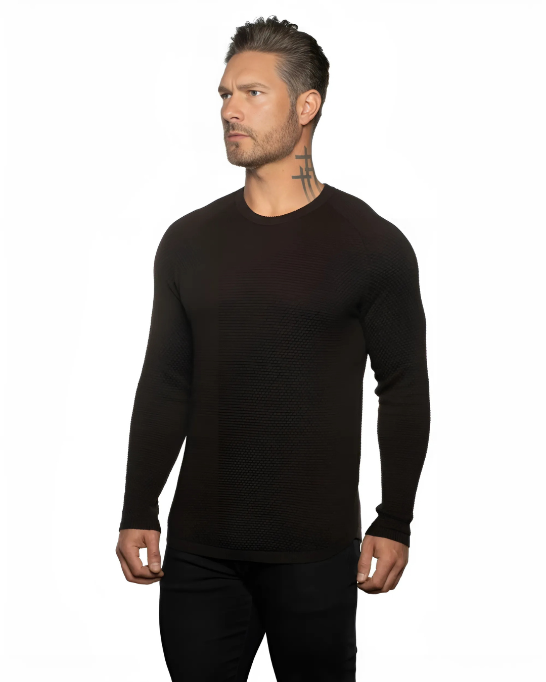Elegant Long-Sleeved Sweater for Men