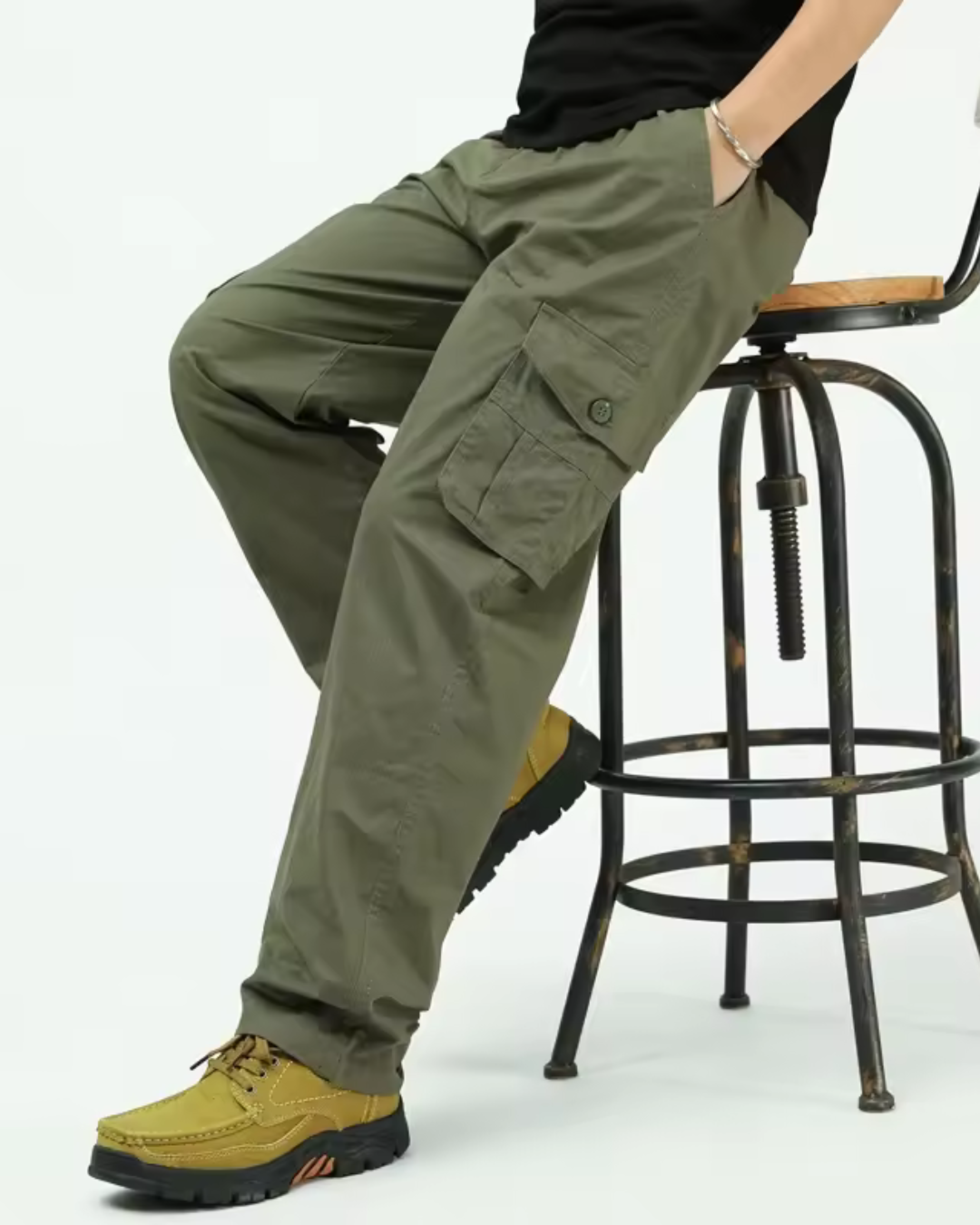 Men's multi-pocket cargo pants