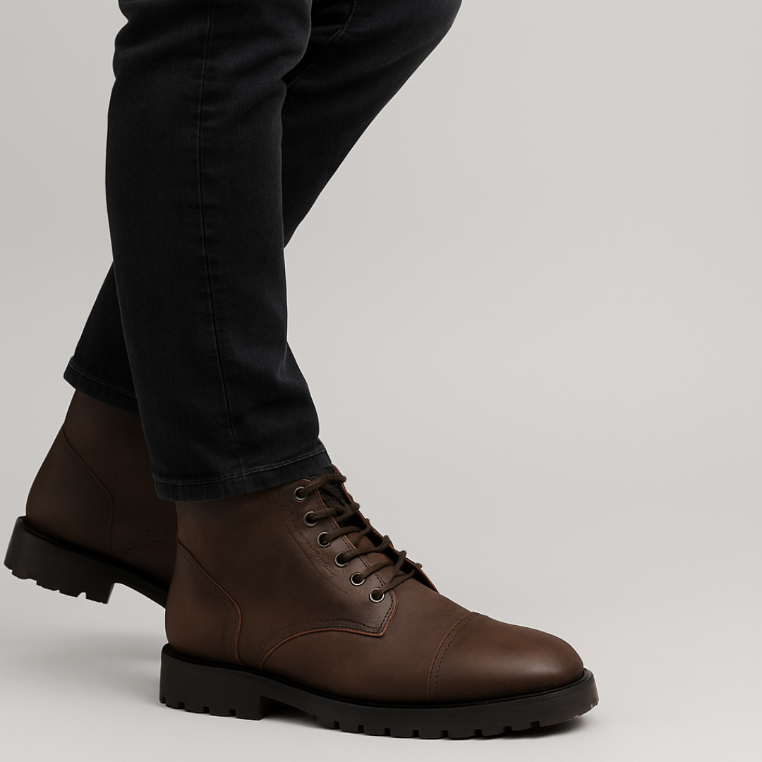 Men's Leather Boots with Great Durability and Modern Style